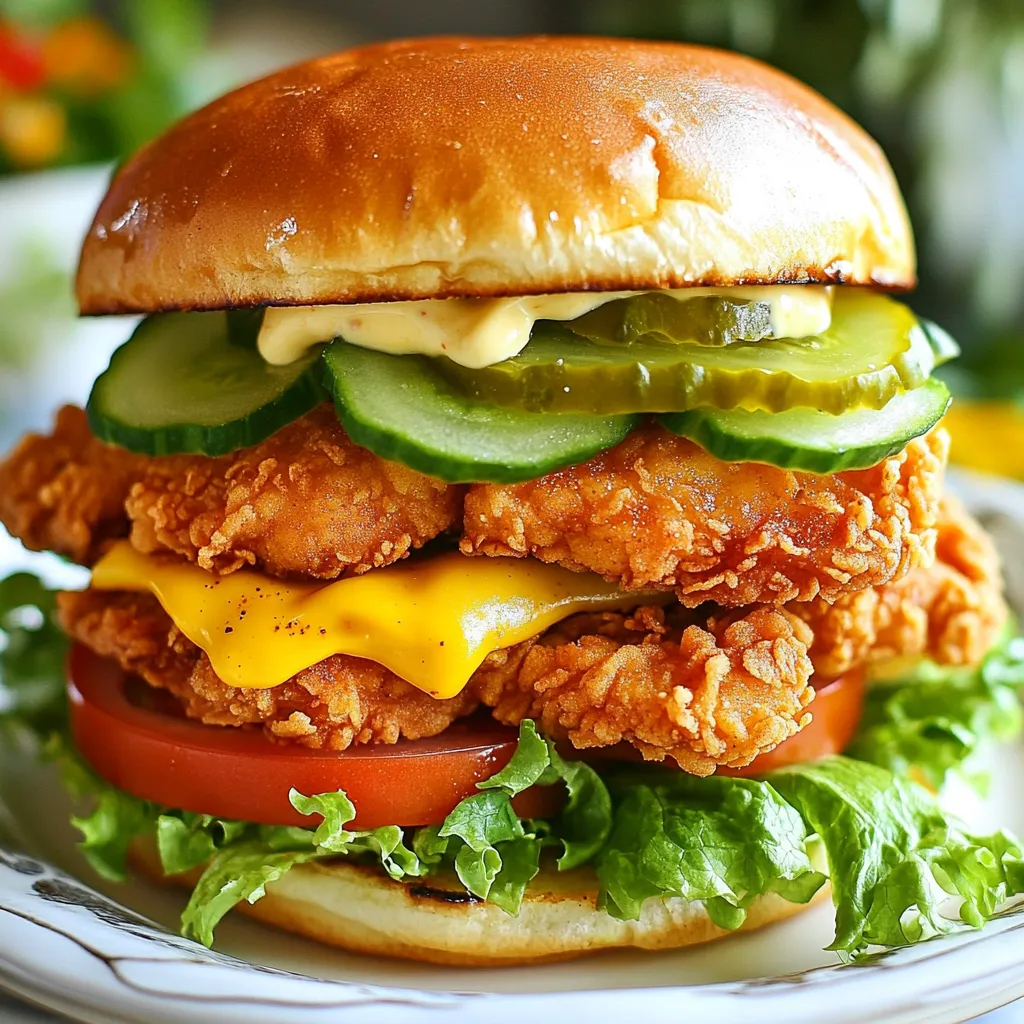 Spicy Zinger Chicken Burger Delightful Flavor Burst