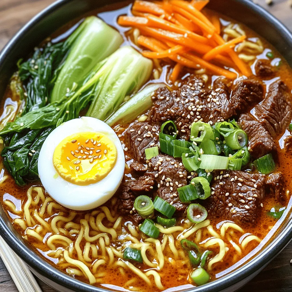 Spicy Korean Beef Ramen Flavorful Meal to Enjoy