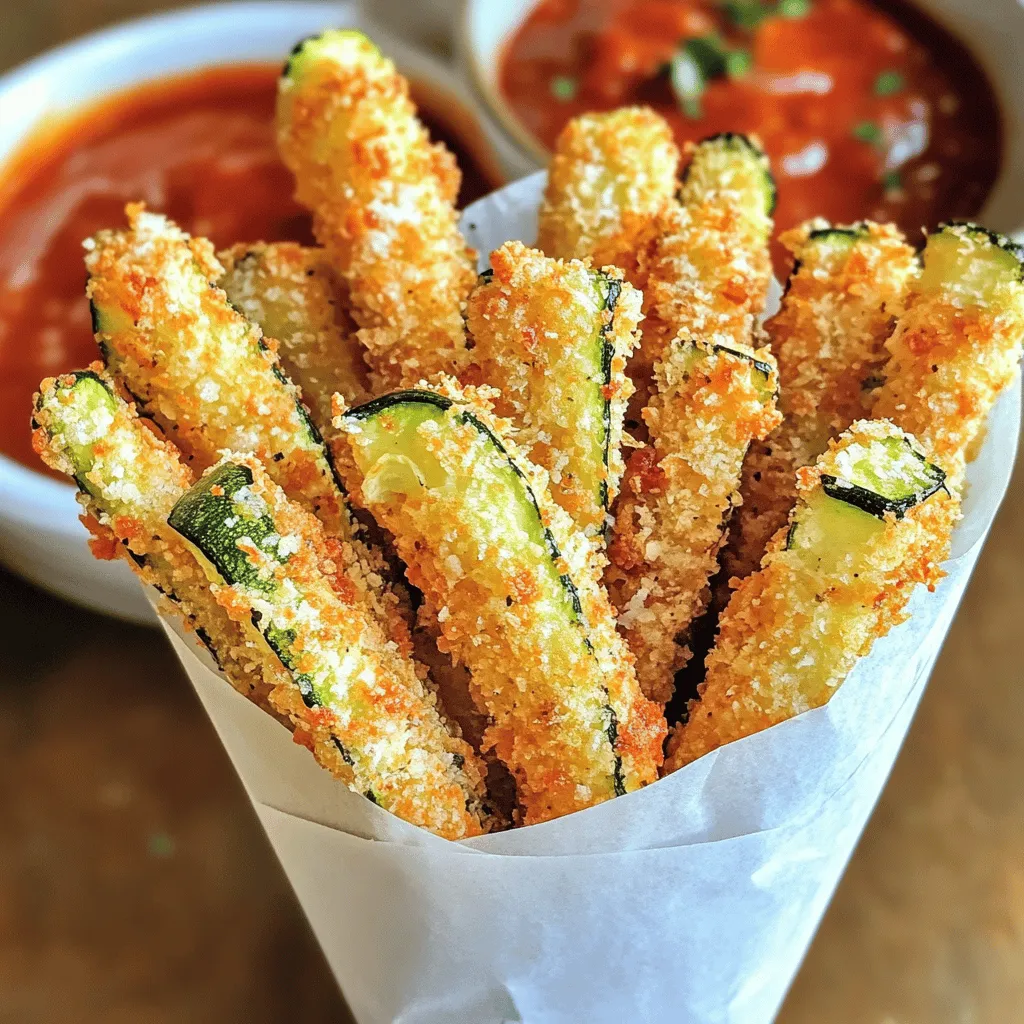 Air Fryer Parmesan Zucchini Fries Flavorful Snack Option