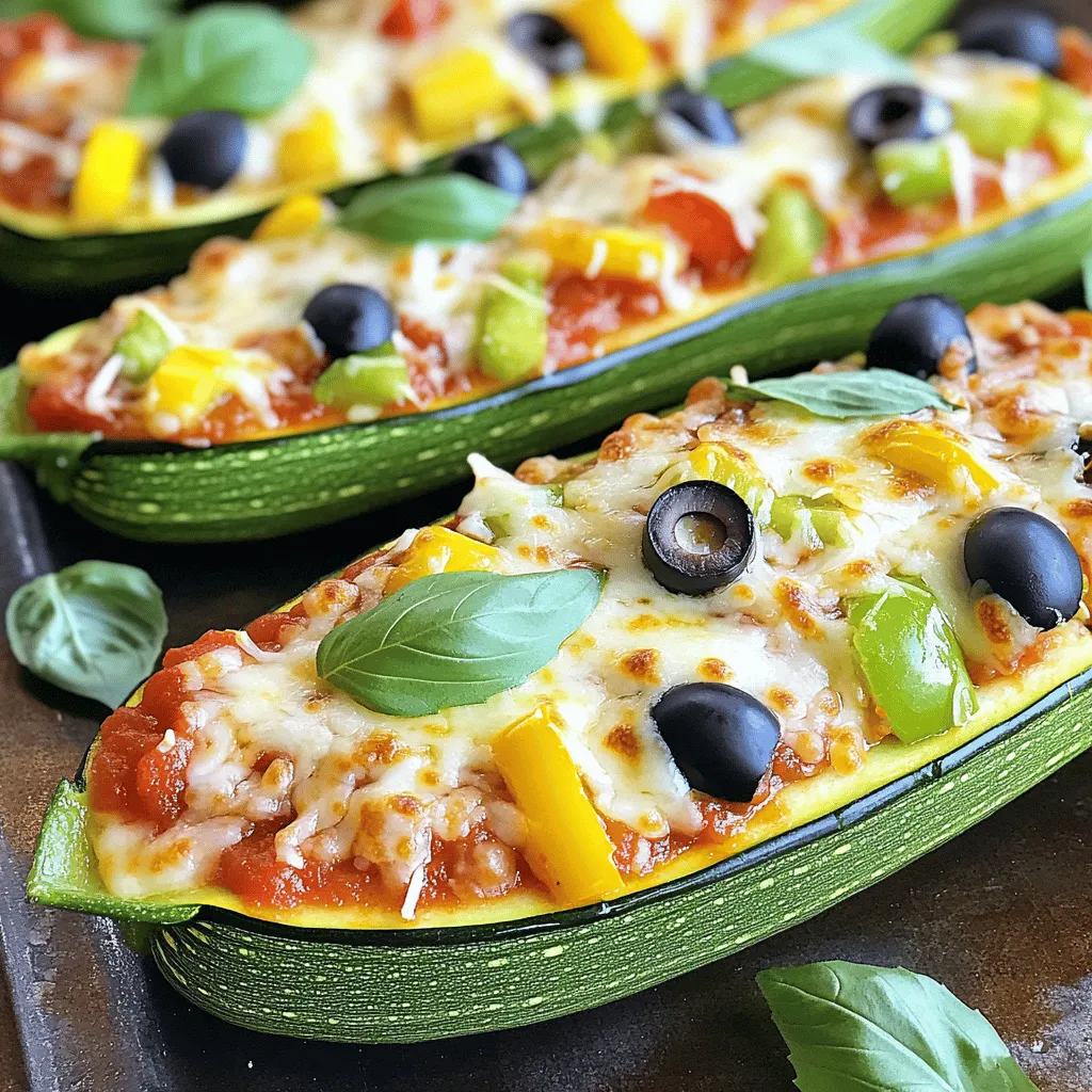 Zucchini Pizza Boats Tasty and Easy Meal Idea