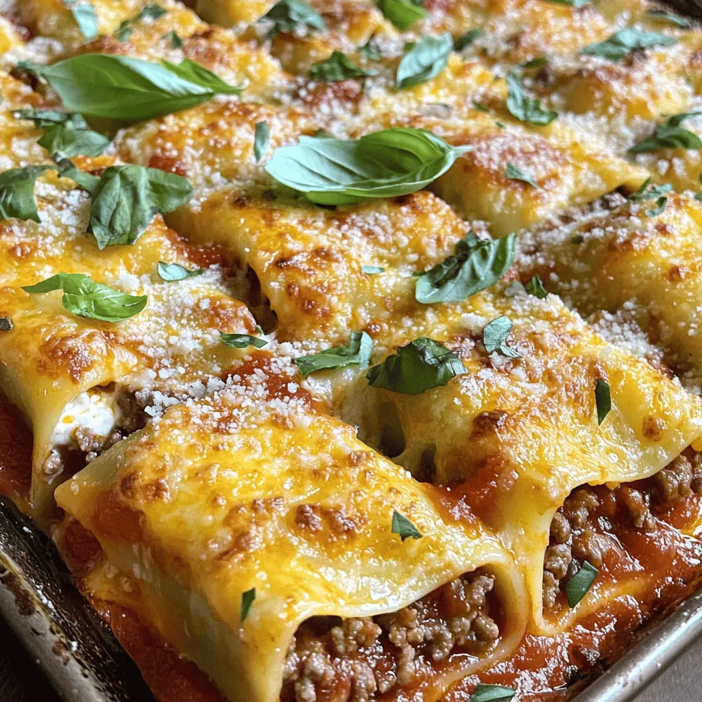 Beef Cannelloni with Mozzarella Sauce Tasty Comfort Food