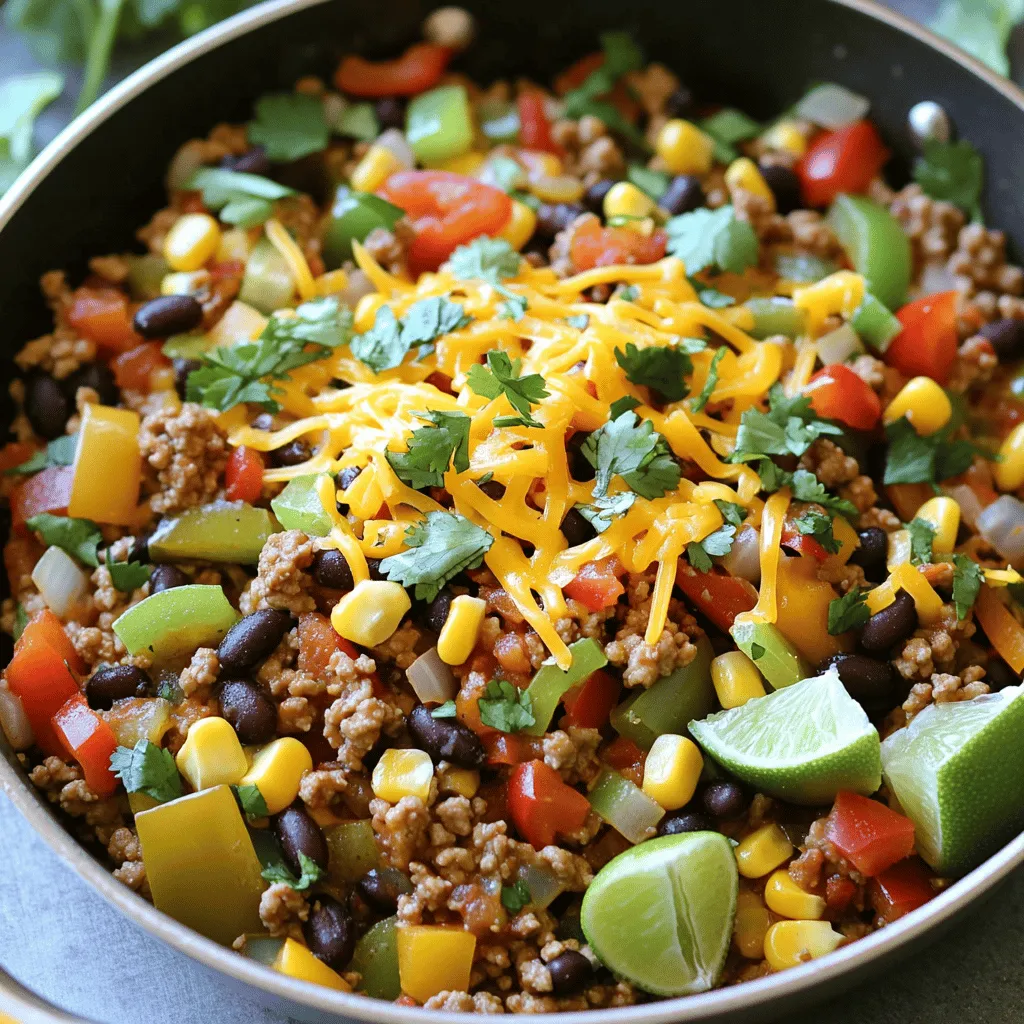 Ground Turkey Taco Skillet Quick and Simple Dish