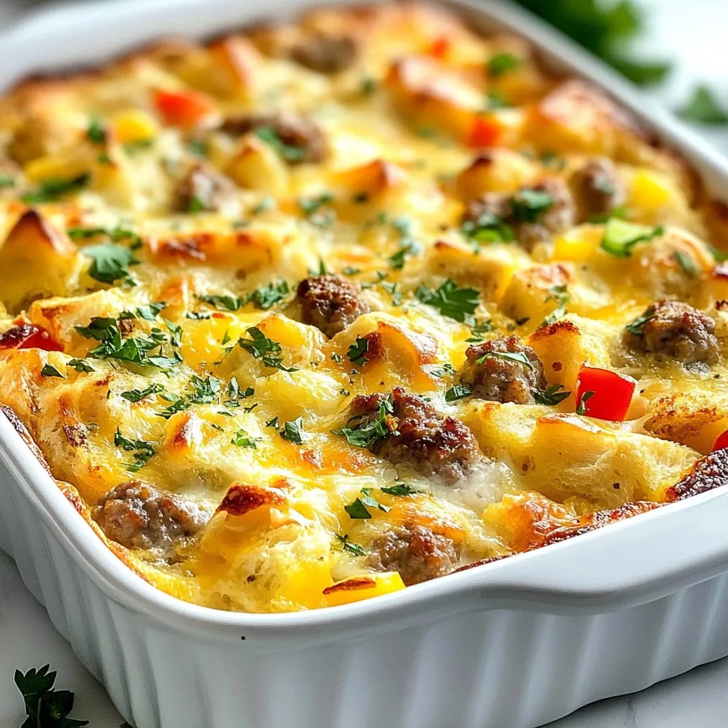 Cheesy Sausage Breakfast Casserole Flavorful Feast