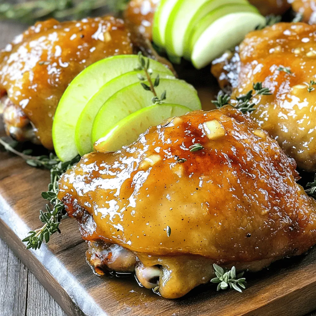 Apple Cider Glazed Chicken Thighs Sweet and Juicy