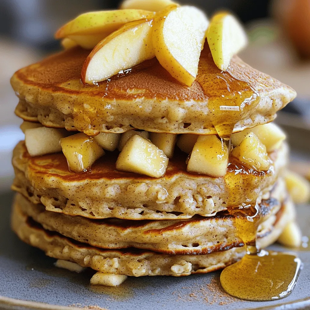 Healthy Oatmeal Apple Pancakes Nutritious Breakfast Choice