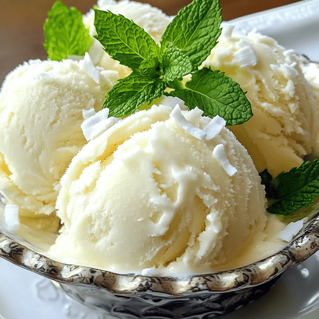 Coconut Sorbet Delightful Refreshing Treat Recipe
