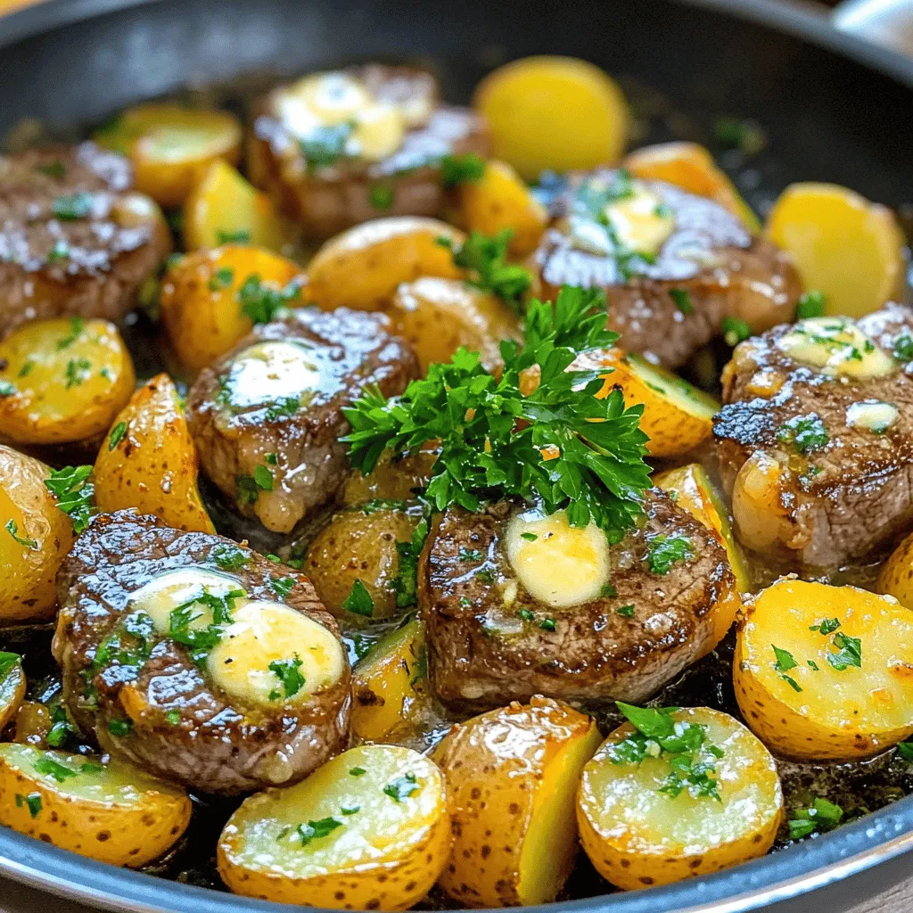 Garlic Butter Steak Bites &#038; Potatoes Savory Delight