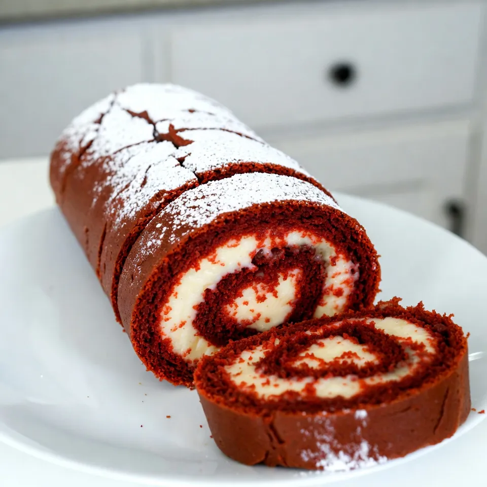Christmas Red Velvet Cake Roll Irresistible Holiday Treat