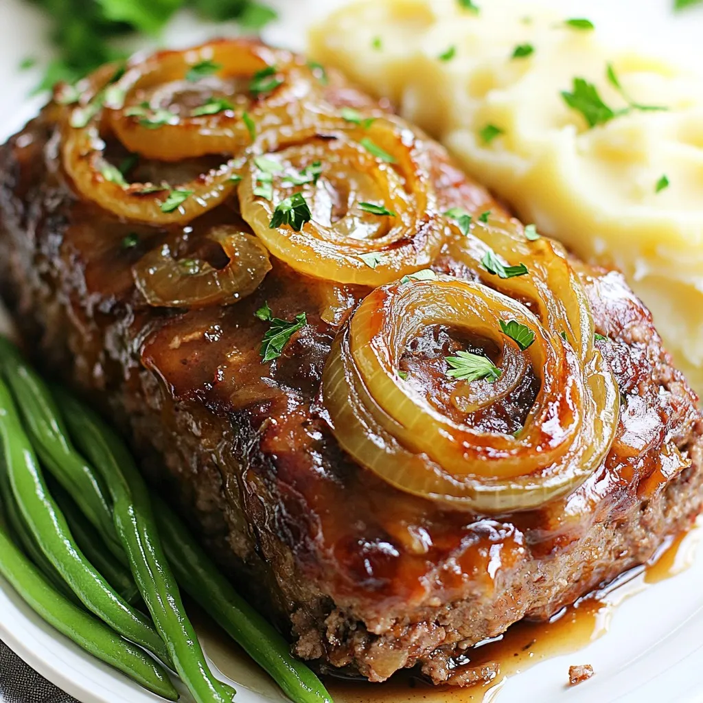 French Onion Meatloaf Savory Dinner Delight Recipe
