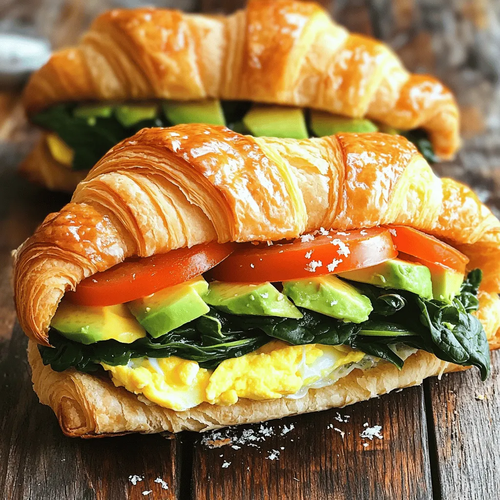 Croissant Breakfast Sandwiches Rich and Savory Recipe