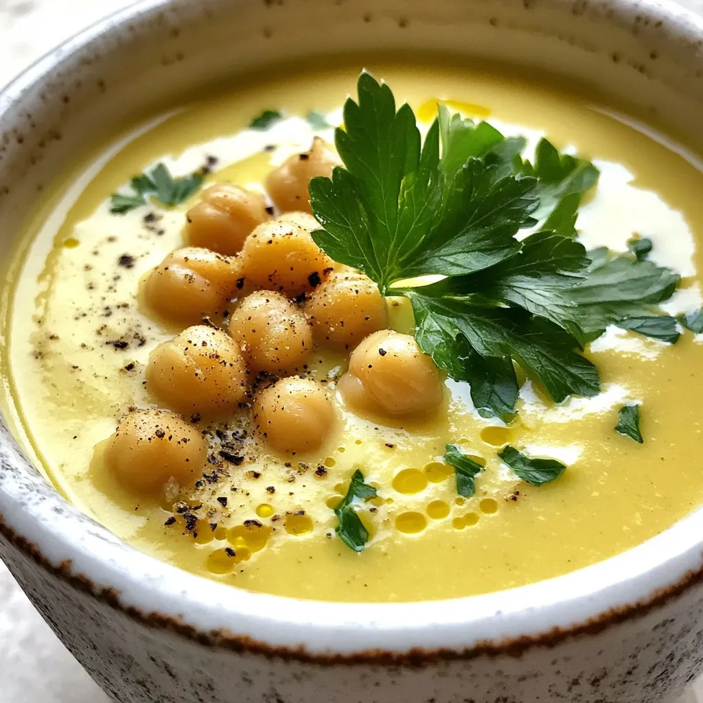 Creamy Garlic Chickpea Soup Comforting and Easy Recipe