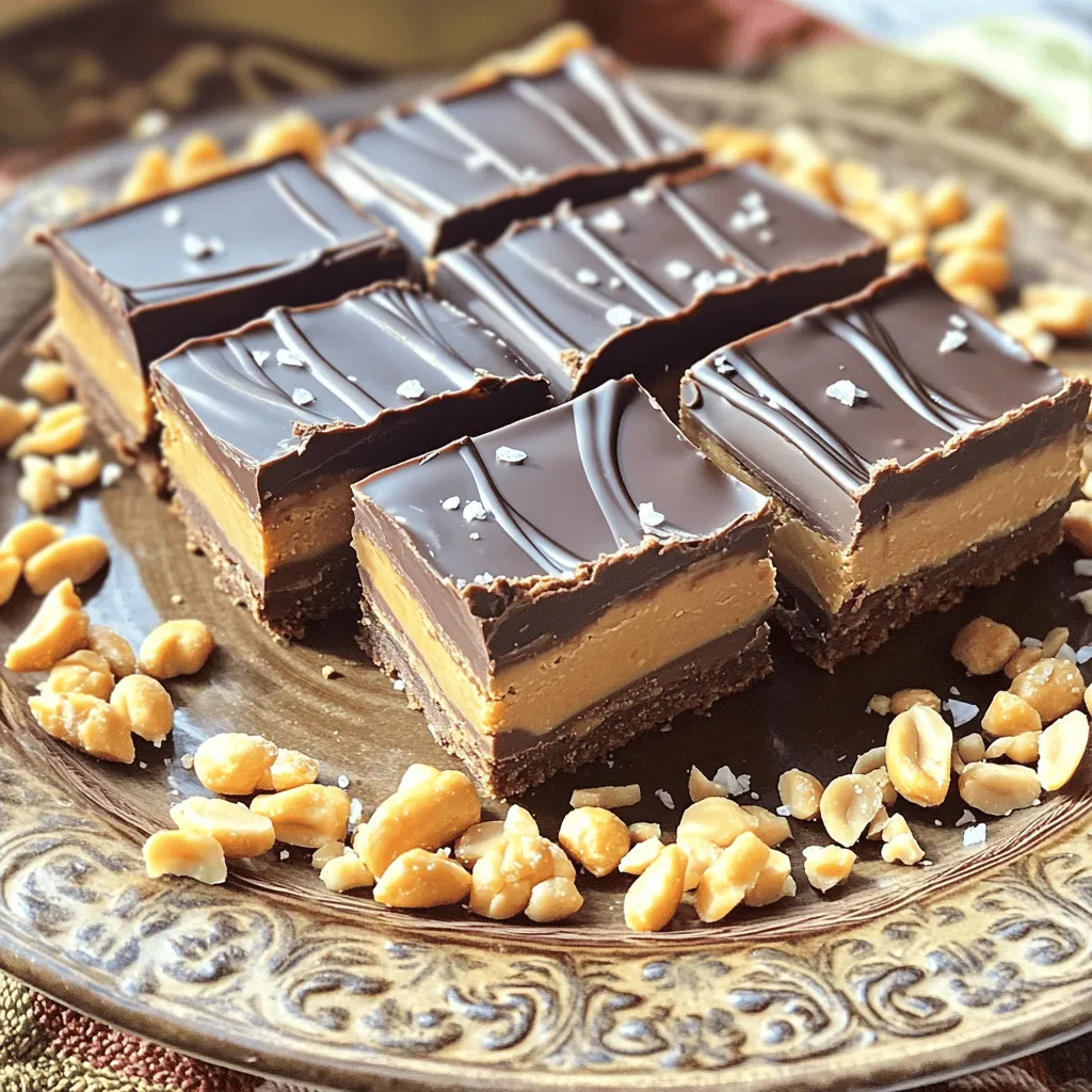 Chocolate Peanut Butter Bars Easy No-Bake Recipe