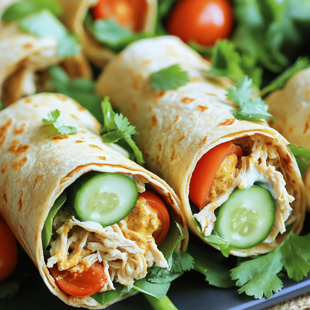 Mini Chicken Wraps Simple and Flavorful Meal Option