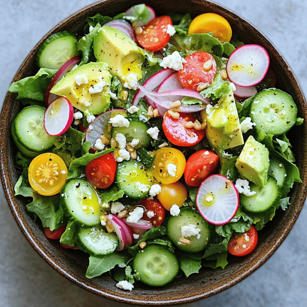 Spring Fresh Salad Bowl Tasty and Crisp Delight