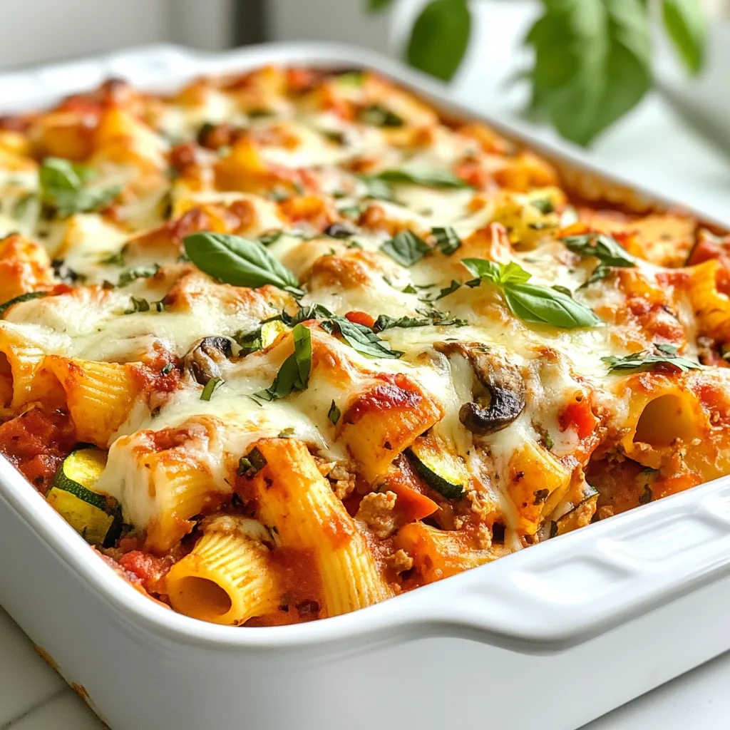 Loaded Veggie Baked Ziti Tasty and Healthy Recipe