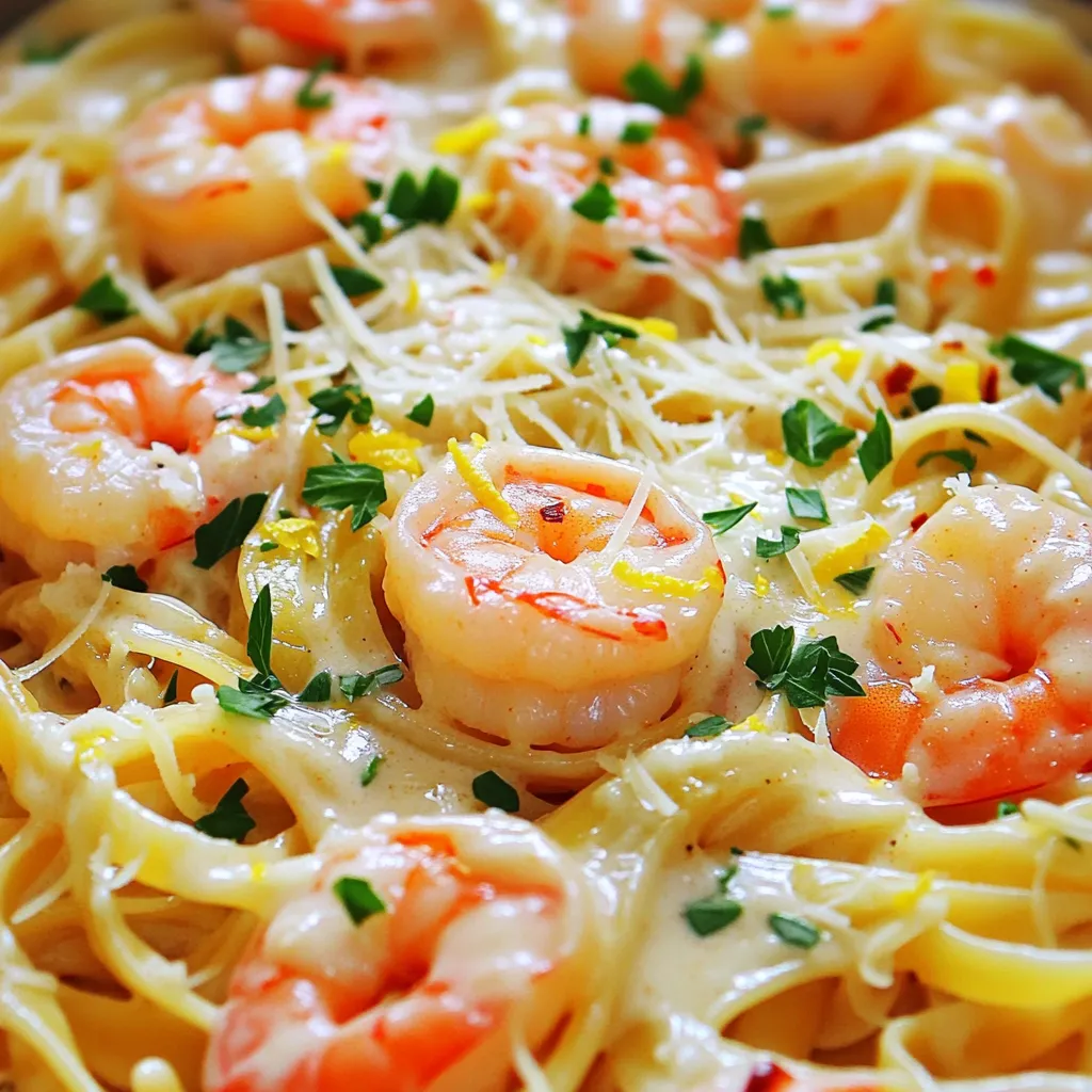 Creamy Garlic Butter Shrimp Linguine Savory Dinner Delight