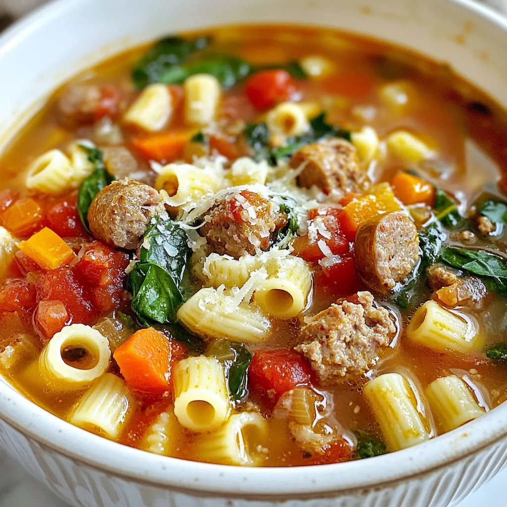 Sausage Pasta Soup Hearty and Flavorful Meal Idea