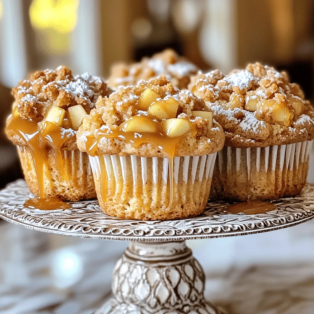Caramel Apple Streusel Muffins Tasty and Simple Treat
