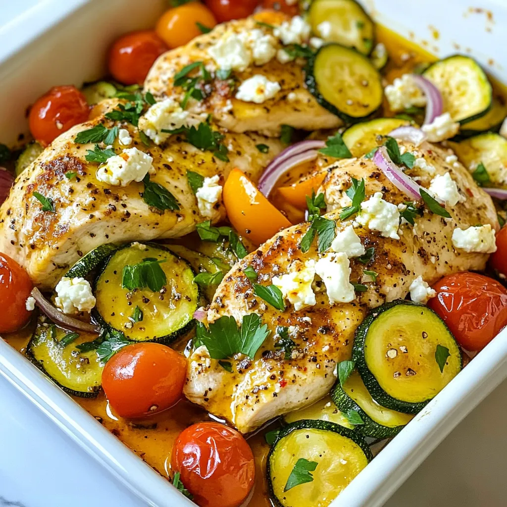 Mediterranean Chicken Zucchini Bake Simple Delight