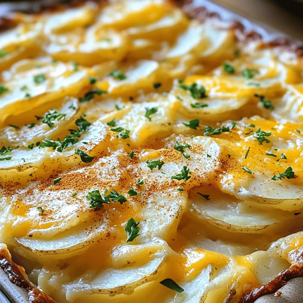 Copycat Steakhouse Potatoes au Gratin Delight