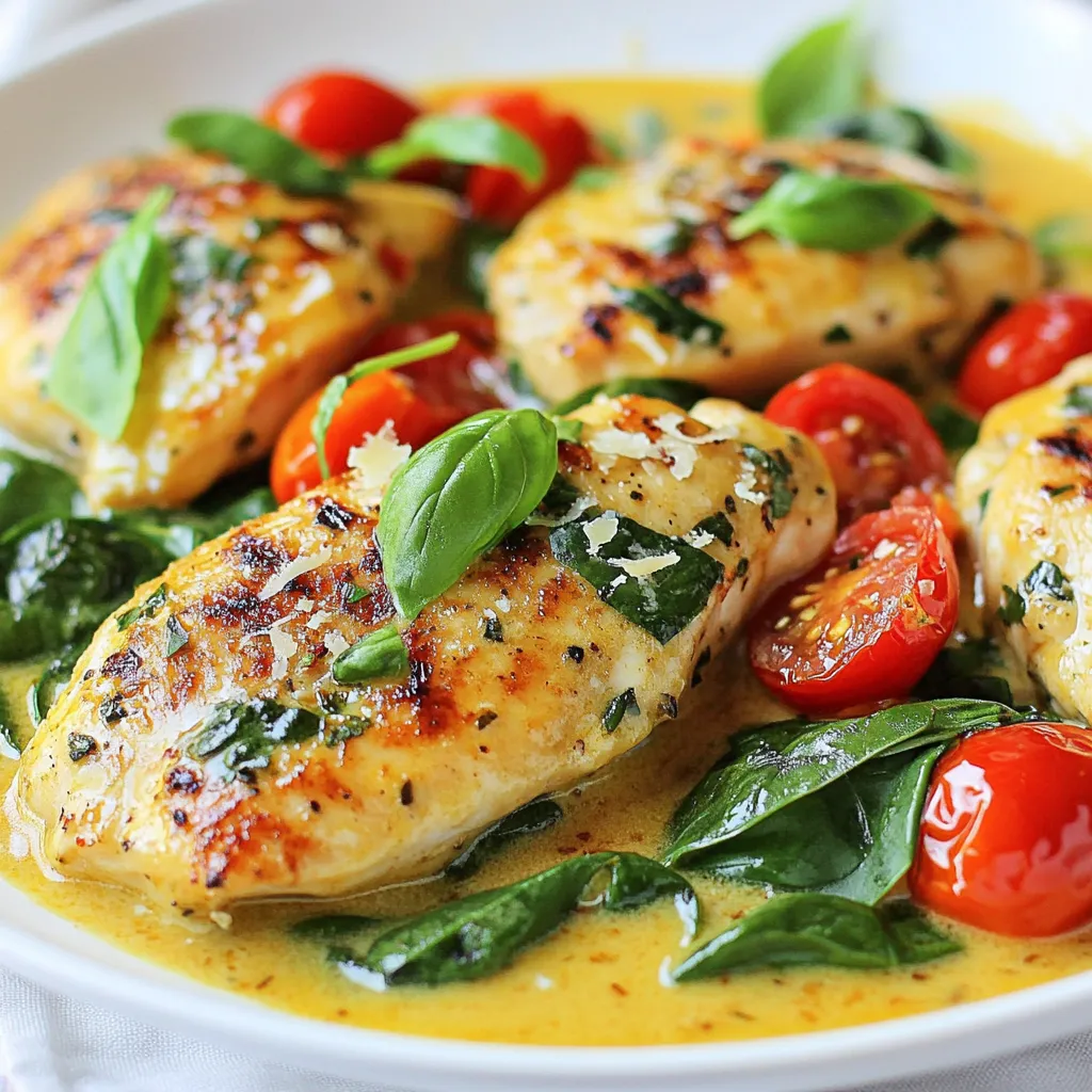 Creamy Garlic Tuscan Chicken Savory Dinner Delight