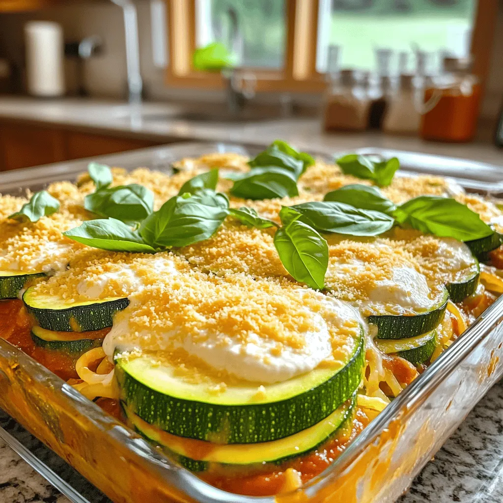 Classic Italian Zucchini Pasta Casserole Delight
