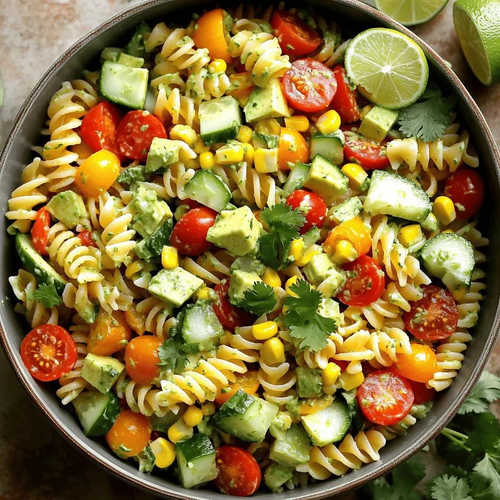 Cilantro Lime Pasta Salad Fresh and Flavorful Dish