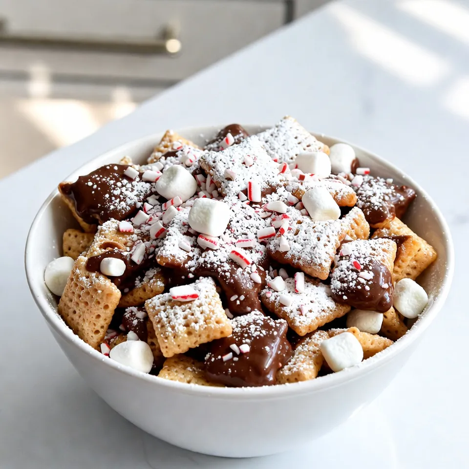 Peppermint Bark Puppy Chow Delightful Holiday Treat