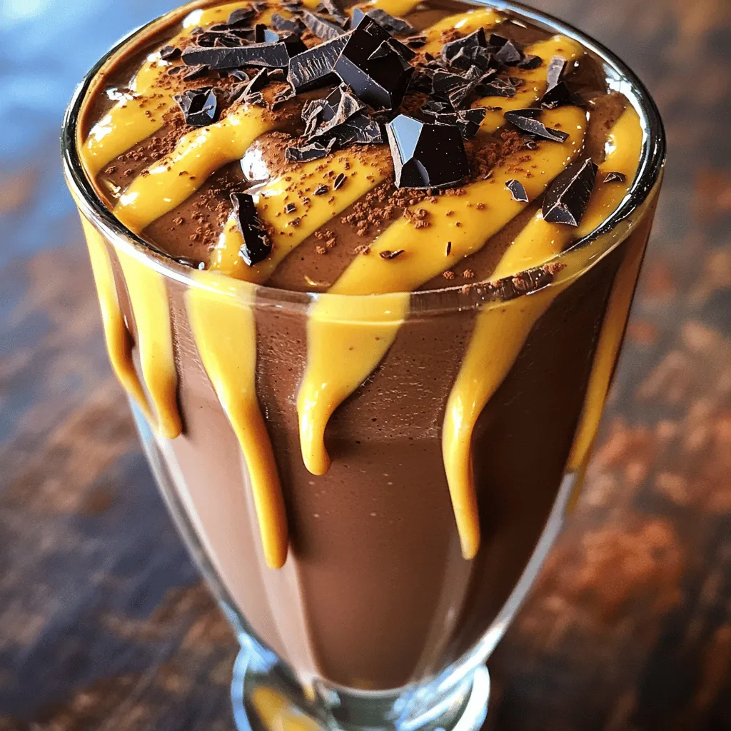 Dark Chocolate Peanut Butter Shake Rich and Creamy Treat