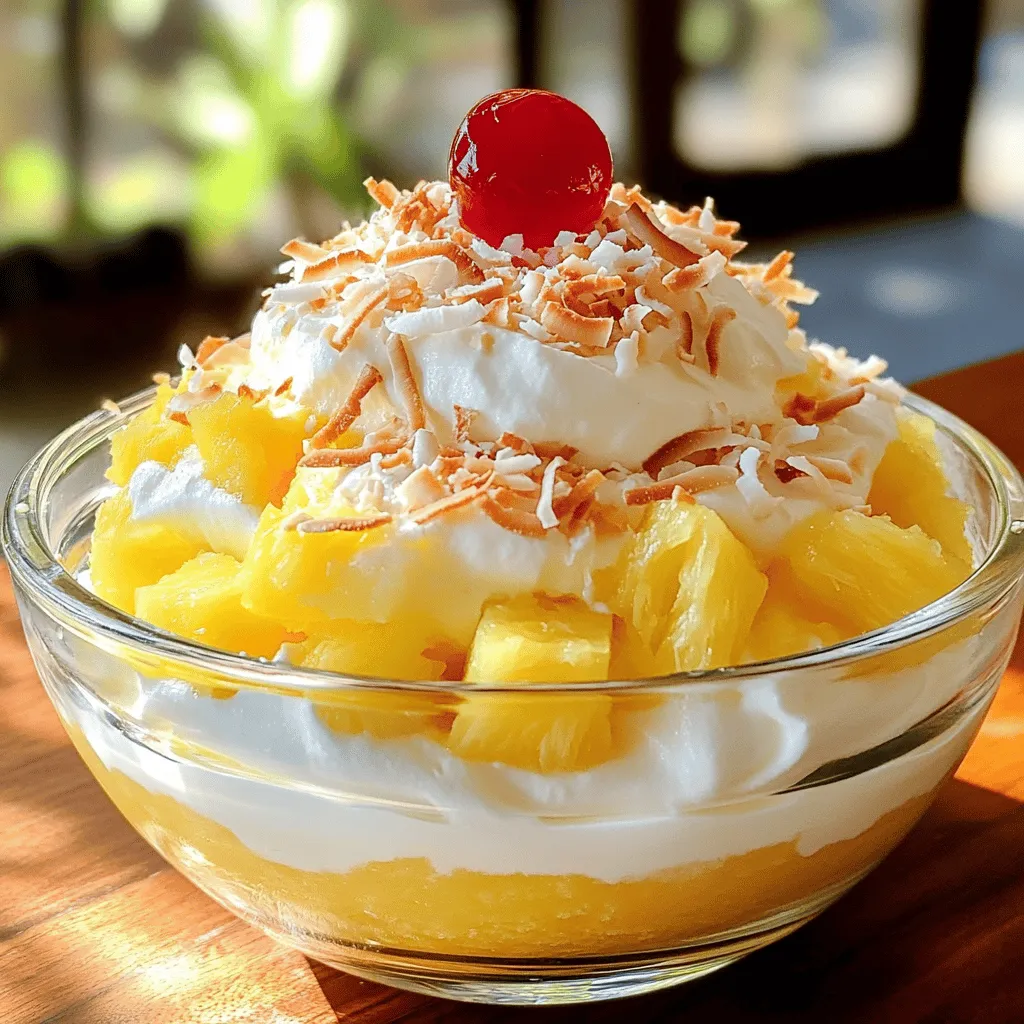 Pina Colada Fluff Irresistible Dessert Delight