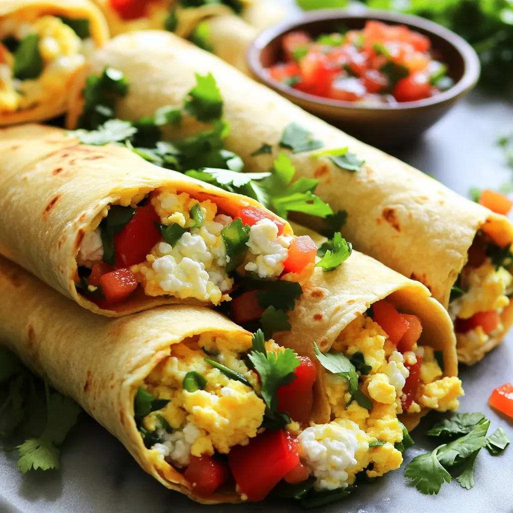 High-Protein Cottage Cheese Breakfast Burritos Delight