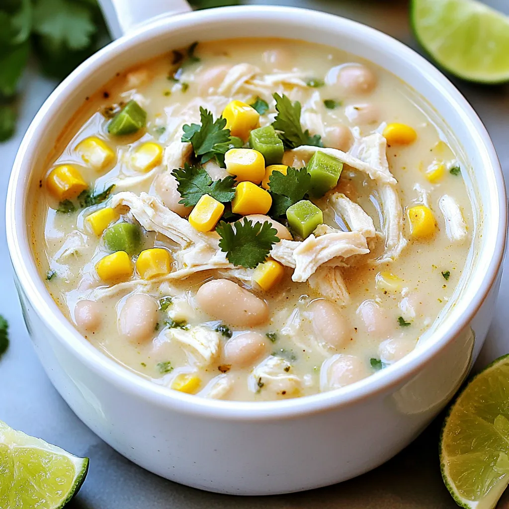 Savory Slow Cooker White Chicken Chili Recipe