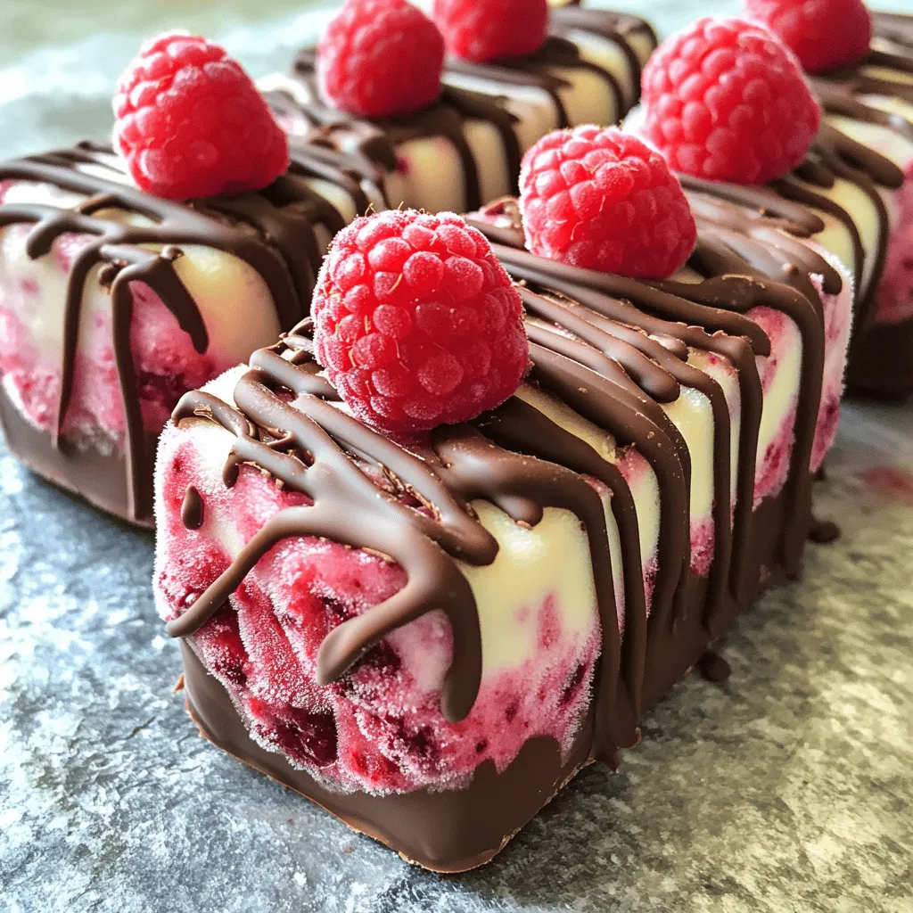 Chocolate Raspberry Frozen Yogurt Pops Delightful Treat