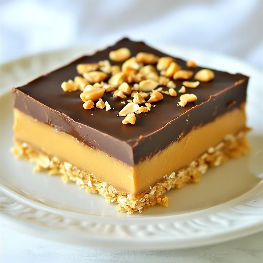 No-Bake Peanut Butter Bars Simple and Delicious Treat