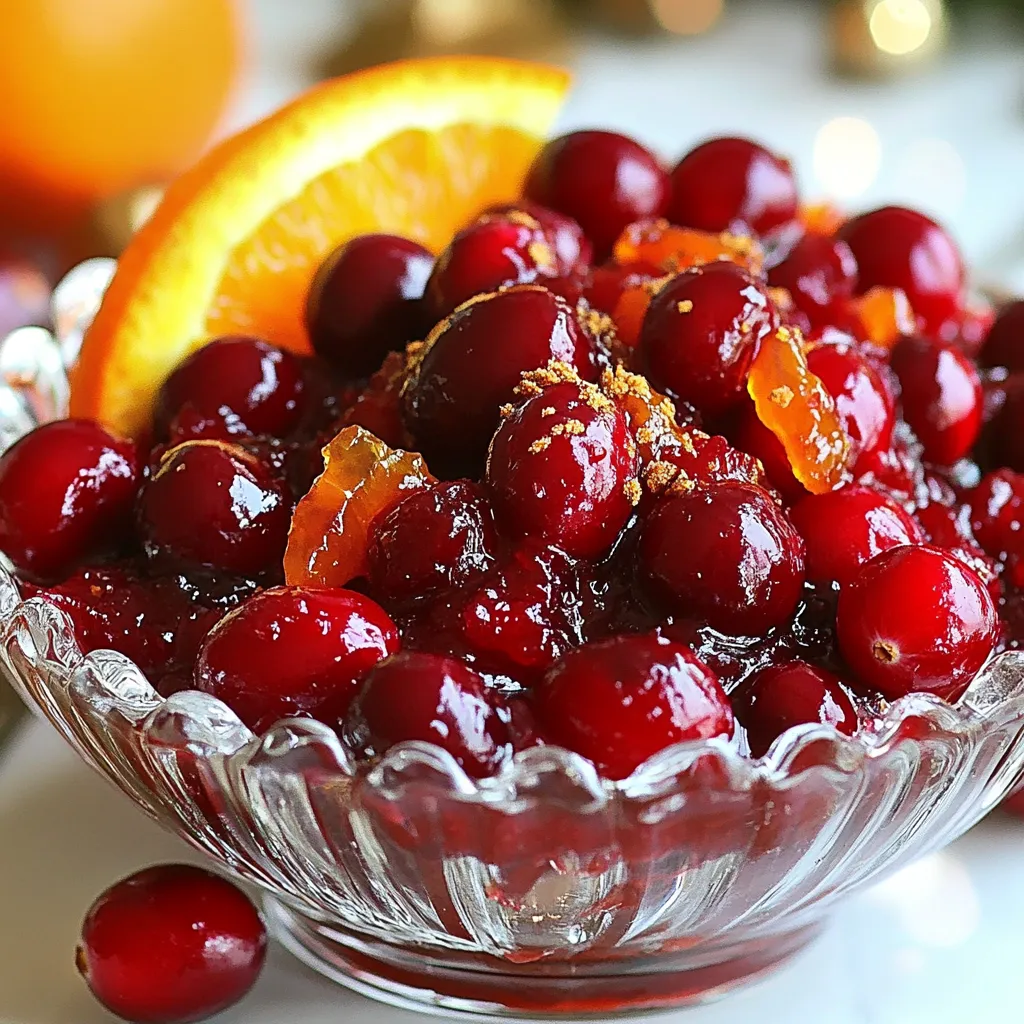 Cranberry Sauce with Brown Sugar Vanilla Delight