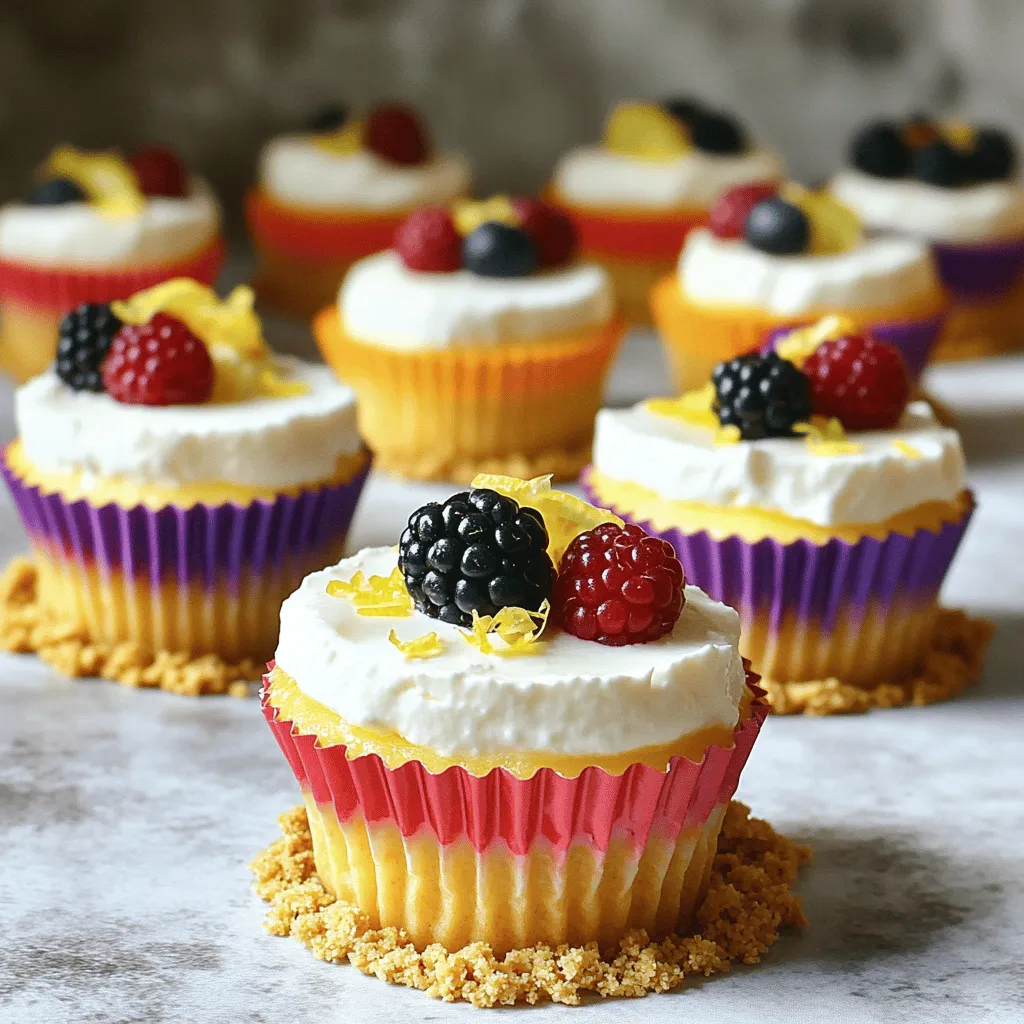 No Bake Mini Lemon Cheesecakes Creamy Delight