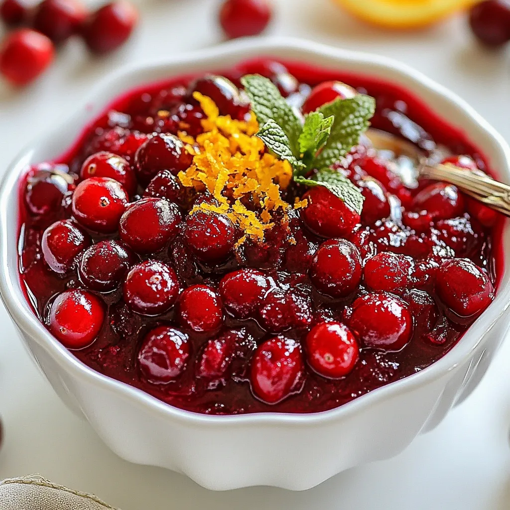 Bourbon Cranberry Sauce with Cinnamon Bold Flavor Boost