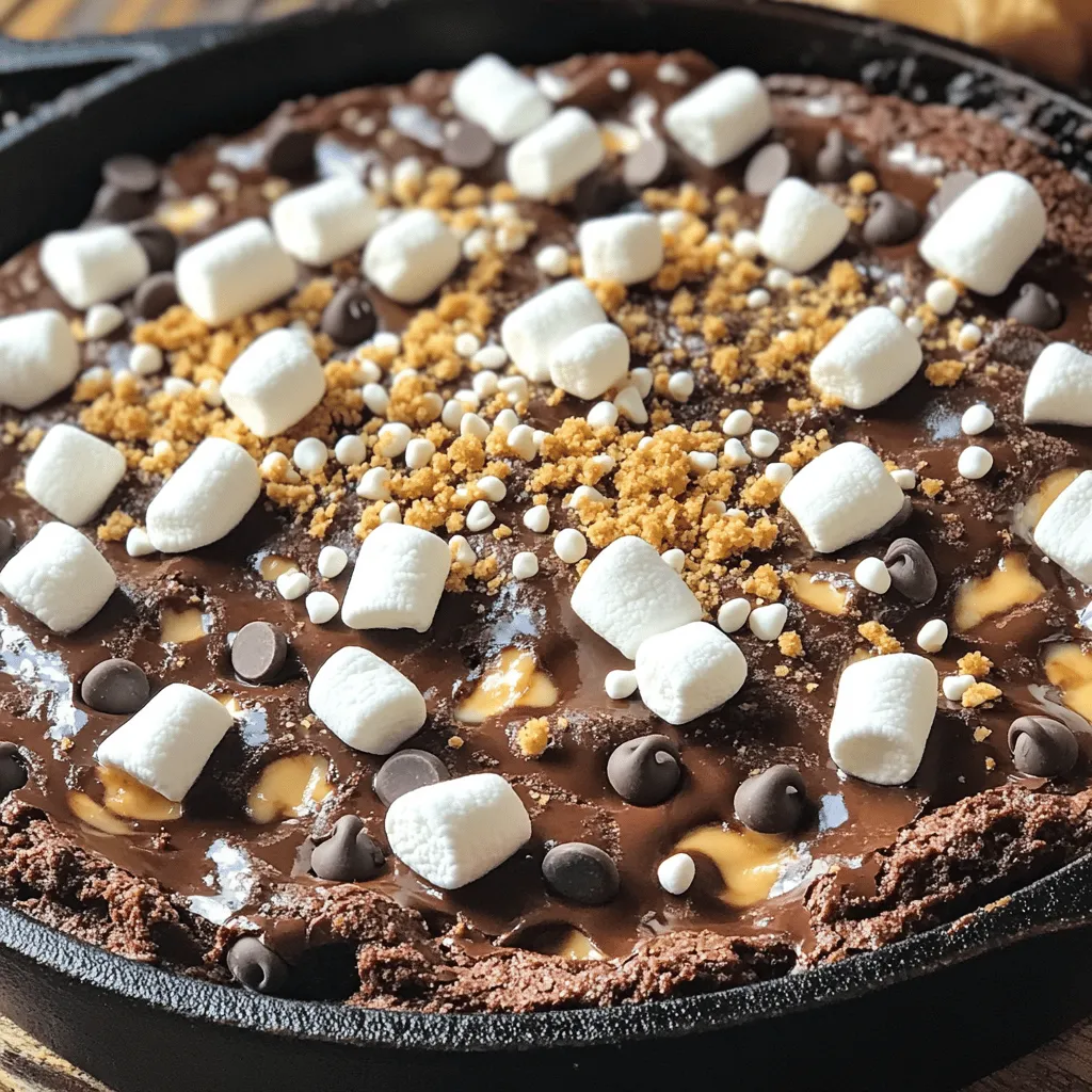 S&#8217;mores Brownie Skillet Dip Irresistible Treat Delight