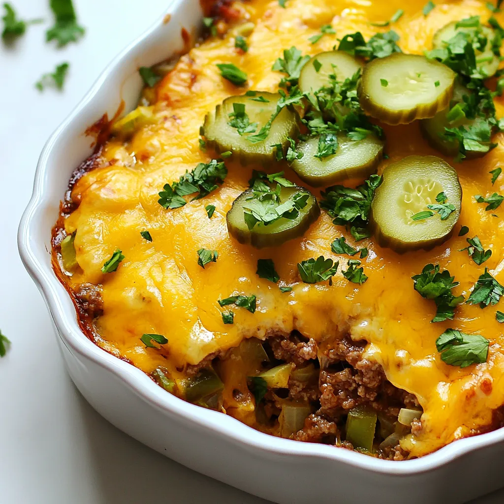 Low-Carb Cheeseburger Casserole Simple and Tasty Dish