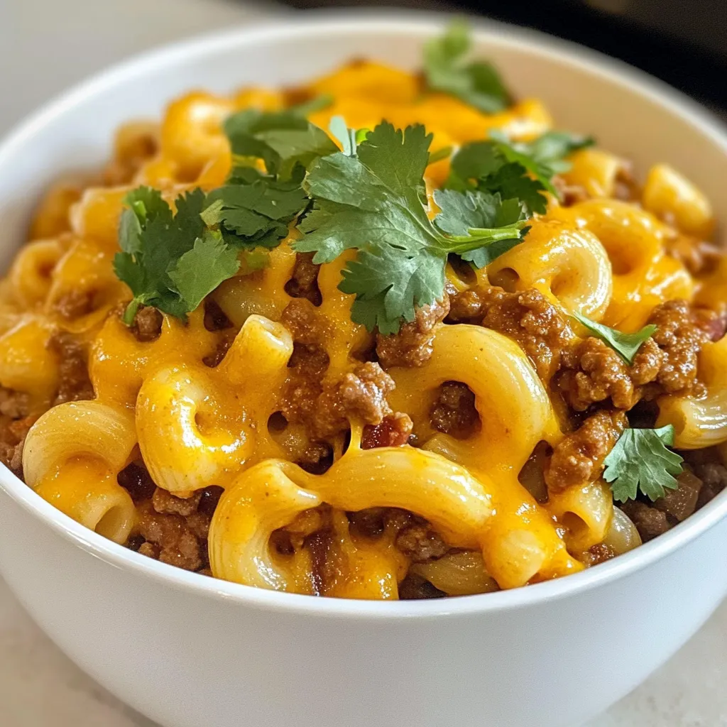Minute Chili Mac and Cheese Quick Comfort Dish