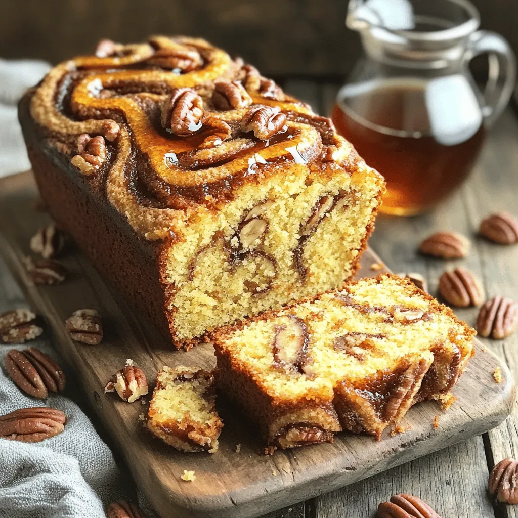 Warm Maple Pecan Coffee Cake Loaf Indulgent Treat