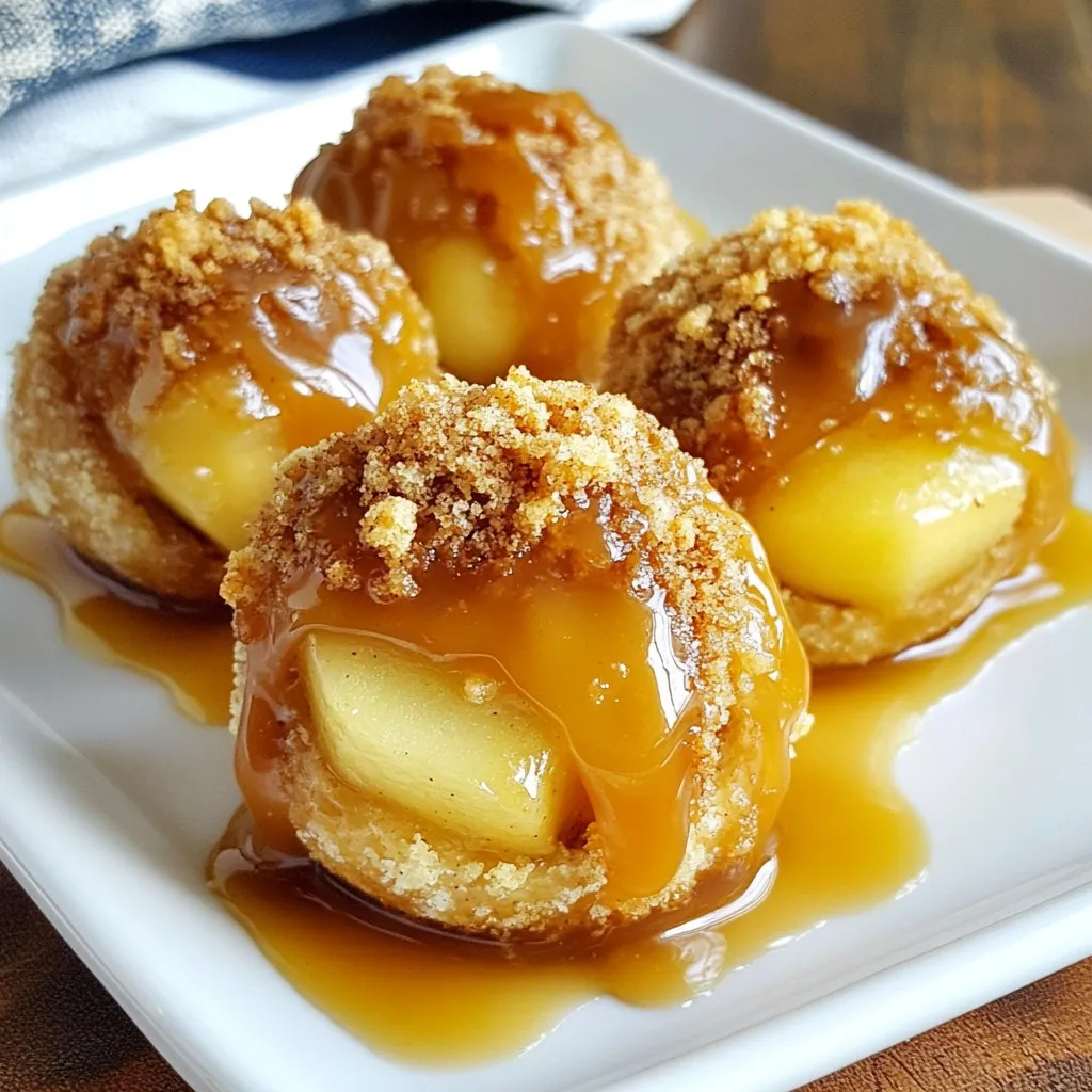 Caramel Apple Pie Bombs Tasty Dessert Delight