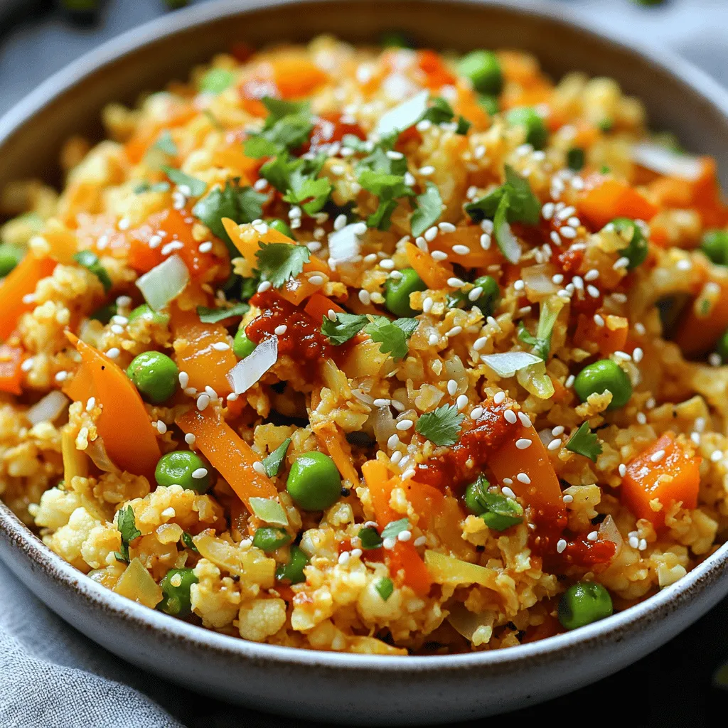 Schezwan Cauliflower Fried Rice Flavorful and Easy Dish
