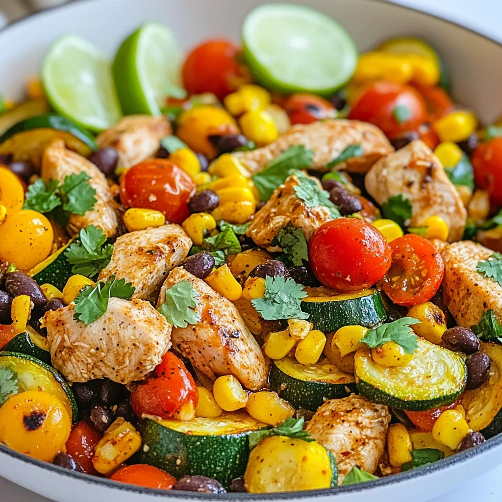 Tex Mex Chicken and Zucchini Flavor-Packed Meal