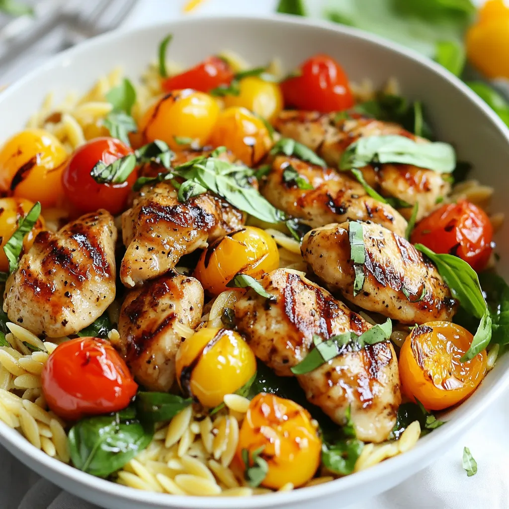 Balsamic Chicken Orzo Skillet Flavorful and Easy Dish