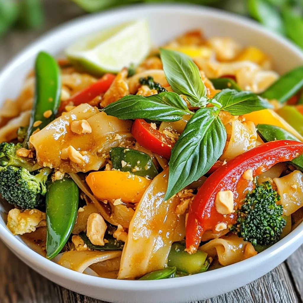 Thai Drunken Noodles Flavorful and Savory Recipe