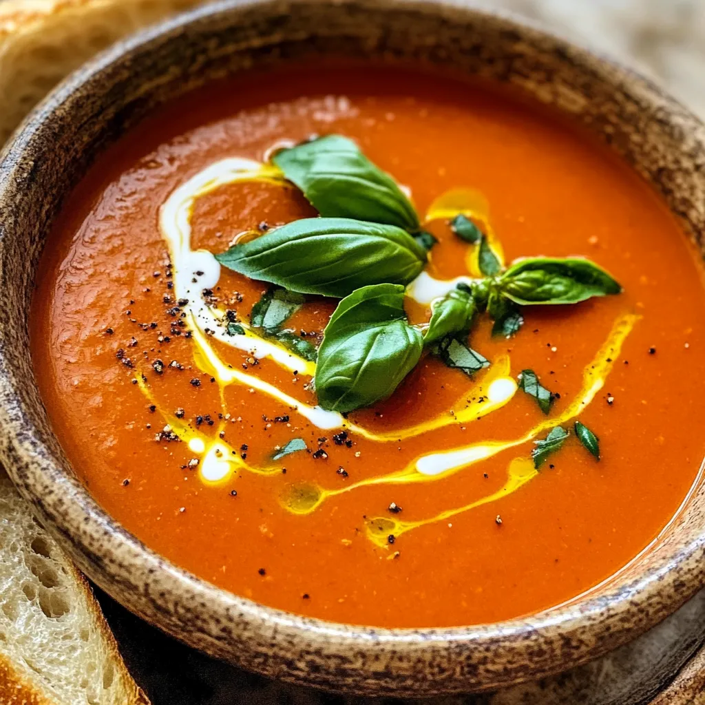 Slow Cooker Creamy Tomato Basil Soup Delightfully Easy