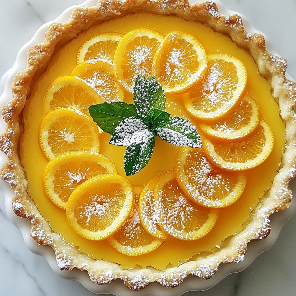 Zesty Orange Tart Delightful Flavorful Dessert Recipe