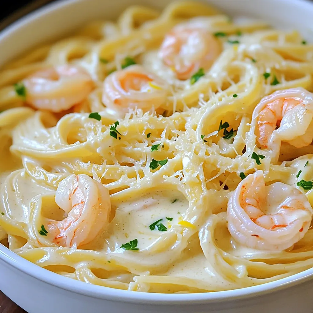 Creamy Garlic Shrimp Pasta 20 Minutes Easy Recipe