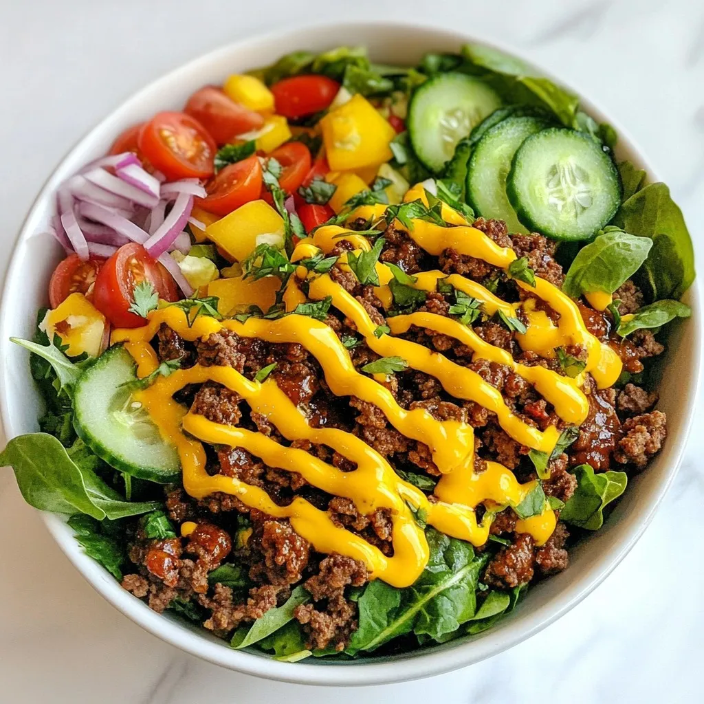 Loaded Burger Bowl Delicious and Satisfying Meal